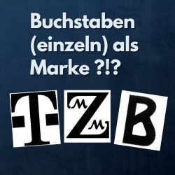 einzelbuchstaben als marken möglich