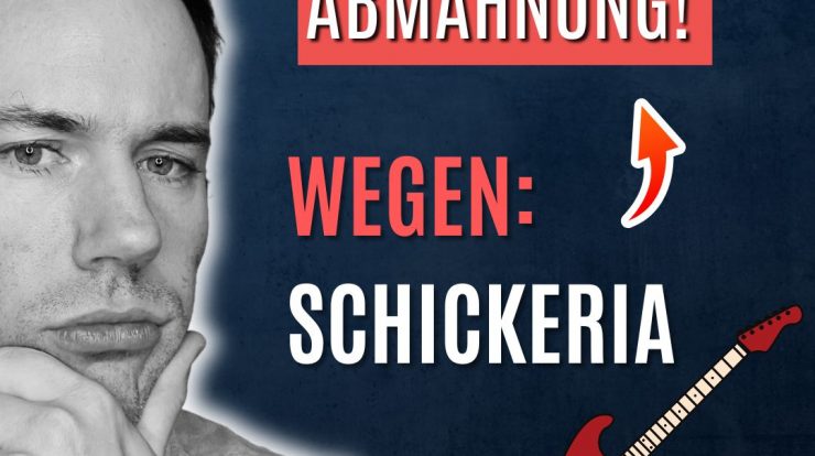 Das Bild zeigt Anwalt Dr. Max Greger, wie er sich über eine Abmahnung der Roba Music wegen des Songs Schickeria wundert.